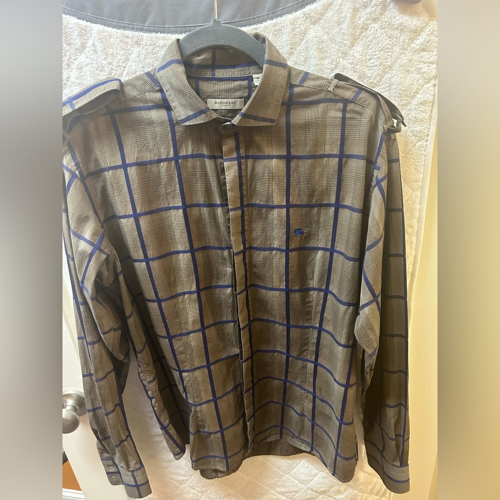 Mens Burberry Button Down